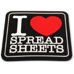 Underlägg 2-pack Retro - I Love Spreadsheets