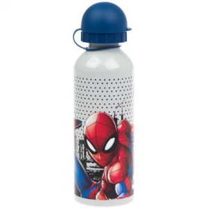 Spiderman vit flaska av aluminium 500ml Marvel