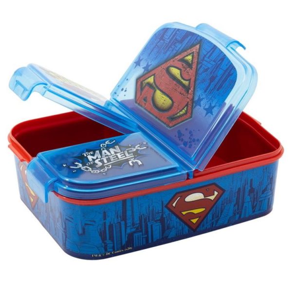 Superman "The man of steel" matlåda med 3 fack BPA fri DC Comics