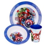 Avengers 3-set skål, tallrik och mugg Marvel