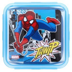 Spiderman "Thwip" låda med luft- och vattentät förslutning 750ml BPA fri Marvel