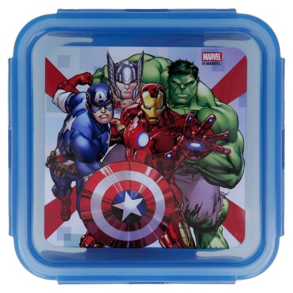 Avengers låda med luft- och vattentät förslutning 500ml BPA fri Marvel