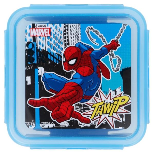 Spiderman "Thwip" låda med luft- och vattentät förslutning 500ml BPA fri Marvel