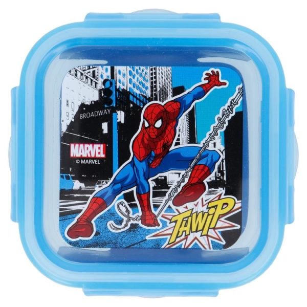 Spiderman "Thwip" låda med luft- och vattentät förslutning 290ml BPA fri Marvel