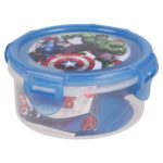 Avengers rund låda med luft- och vattentät förslutning BPA fri Marvel