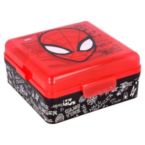 Spiderman matlåda med 3 fack BPA fri Marvel