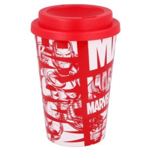 Avengers röd och vit mugg 390ml BPA fri Marvel