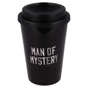 Mandalorian "Man of mystery" svart mugg 390ml BPA fri Mandalorian