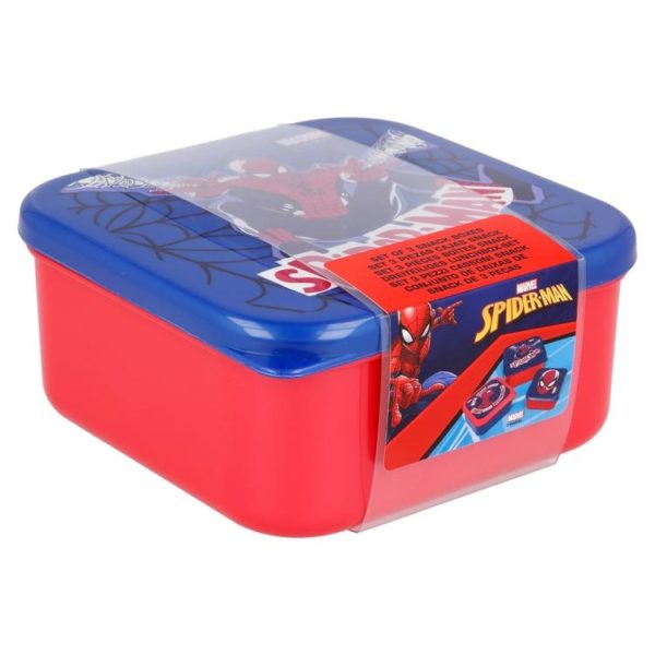 Spiderman lådor 3-pack BPA fria Marvel
