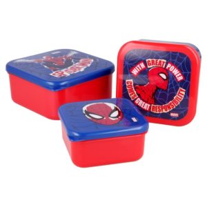 Spiderman lådor 3-pack BPA fria Marvel