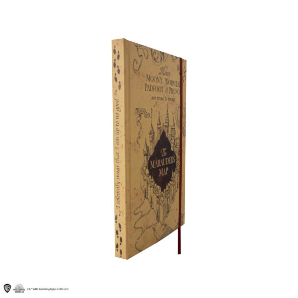 Marauder's Map Anteckningsblock & Vikbar Karta Harry Potter