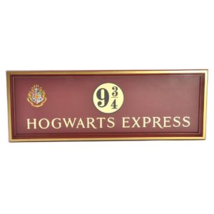Hogwarts Express Plattform 9 3/4 Väggskylt Harry Potter