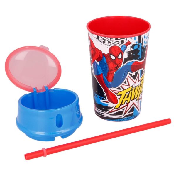 Spiderman Mugg med Snacksutrymme 400ml Marvel