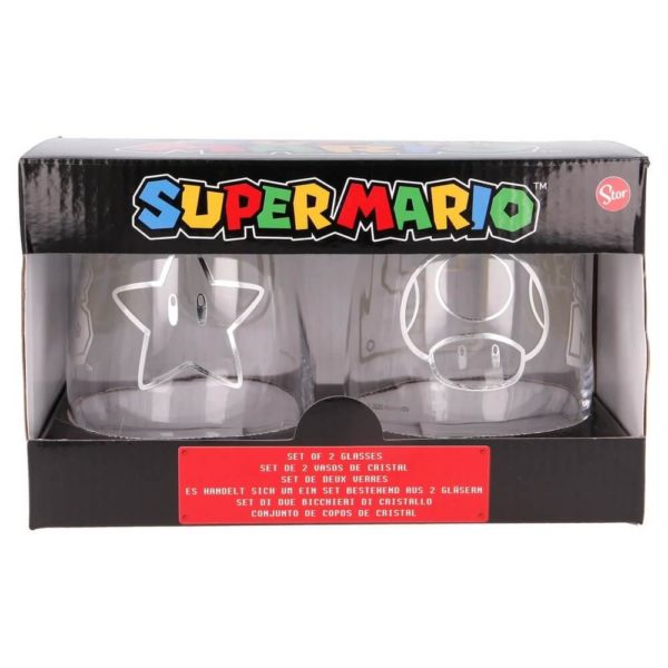 Super Mario 2-pack Dricksglas 510ml Nintendo