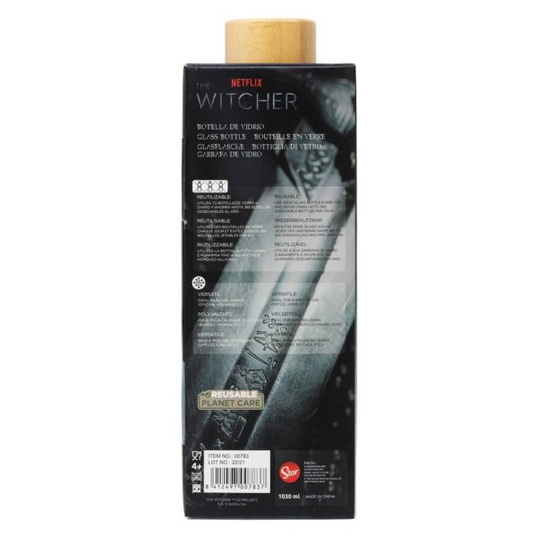 "I'm not a good man. I'm a Witcher" Glasflaska 1030ml The Witcher