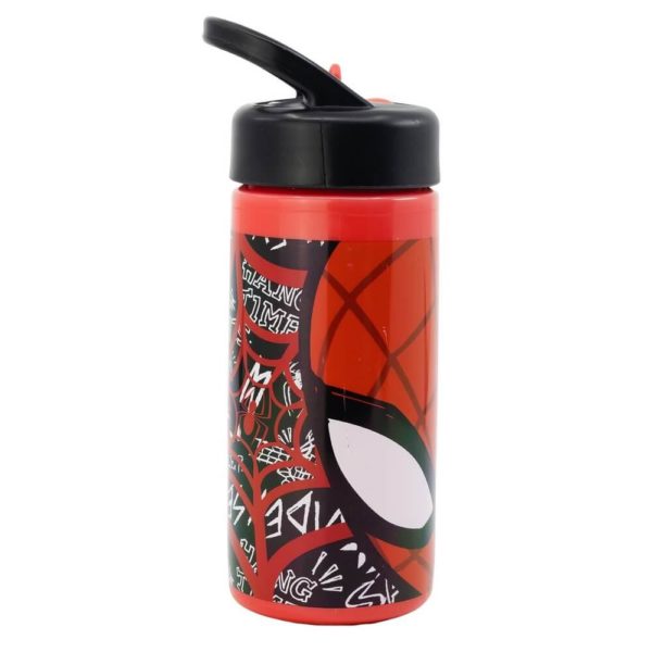 Spiderman Flaska med Pip/Sugrör 410ml Marvel