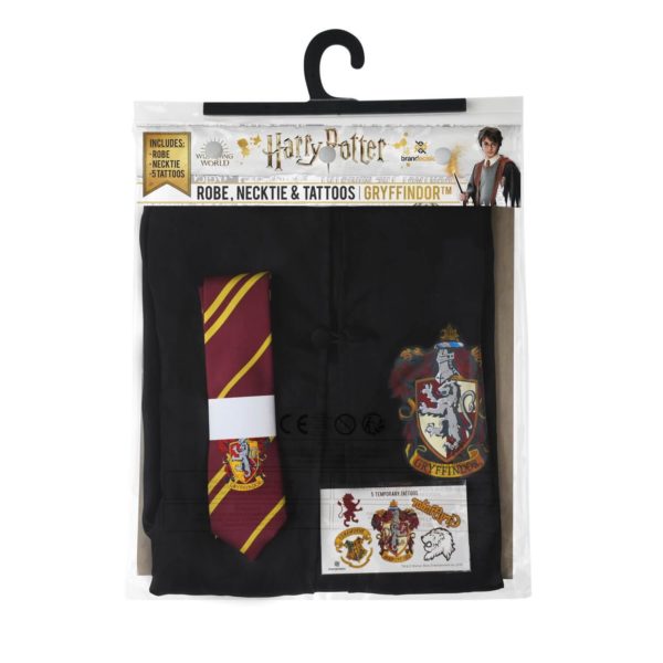 Gryffindor Kappa, Slips & Tatueringar (Vuxen) Harry Potter