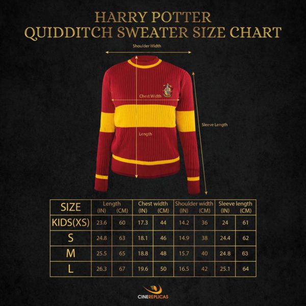 Gryffindor Quidditch Tröja (Barn/XS) Harry Potter