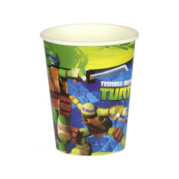 Pappersmugg 266ml (8st) Turtles