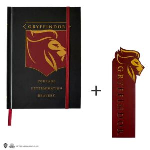 Gryffindor Anteckningsbok A5 och Bokmärke Harry Potter