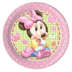 Baby Mimmi Pigg Papperstallrik 23cm (8st) Disney