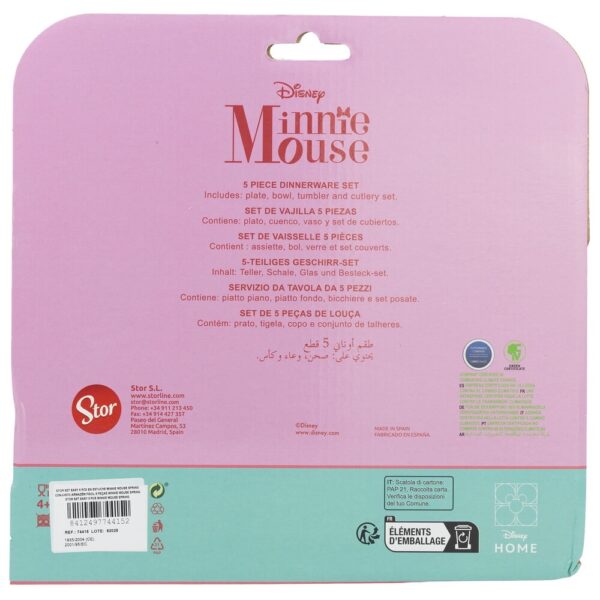 Mimmi Pigg 5-set (Skål, Tallrik, Bestick, Mugg) Disney