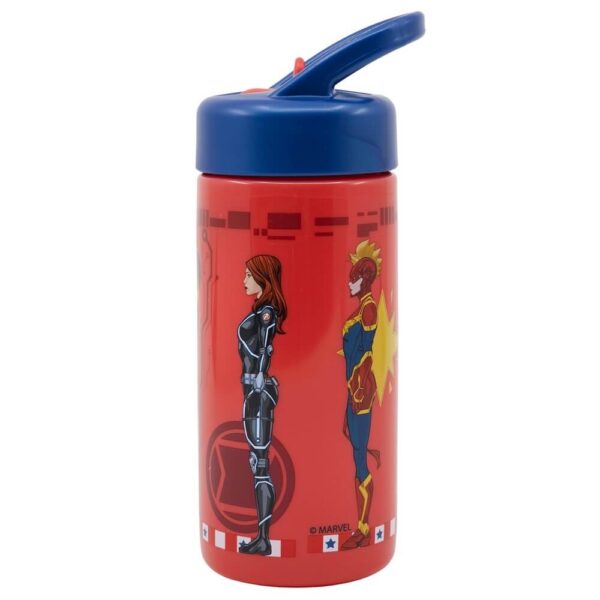 Avengers Flaska med Pip/Sugrör 410ml Marvel