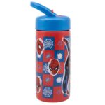 Spiderman Flaska med Pip/Sugrör 410ml Marvel