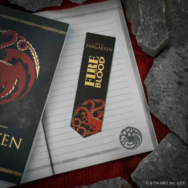 House Targaryen Bokmärke i Metall Game of Thrones