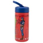 Avengers Flaska med Pip/Sugrör 410ml Marvel