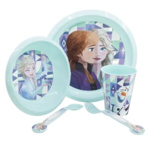 Frost/Frozen 5-set (Skål, Tallrik, Bestick, Mugg) Disney