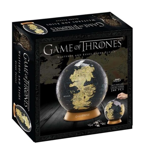 Westeros & Esos Glob 3D-pussel 240 Bitar Game of Thrones