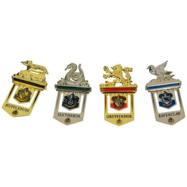 Silver- & Guldpläterade Bokmärken (4st) Harry Potter