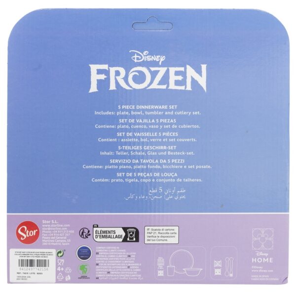 Frost/Frozen 5-set (Skål, Tallrik, Bestick, Mugg) Disney
