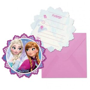 Frost/Frozen Inbjudningskort (6st) Disney