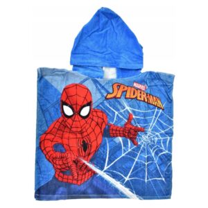 Spiderman Badponcho / Handduk med Luva Marvel