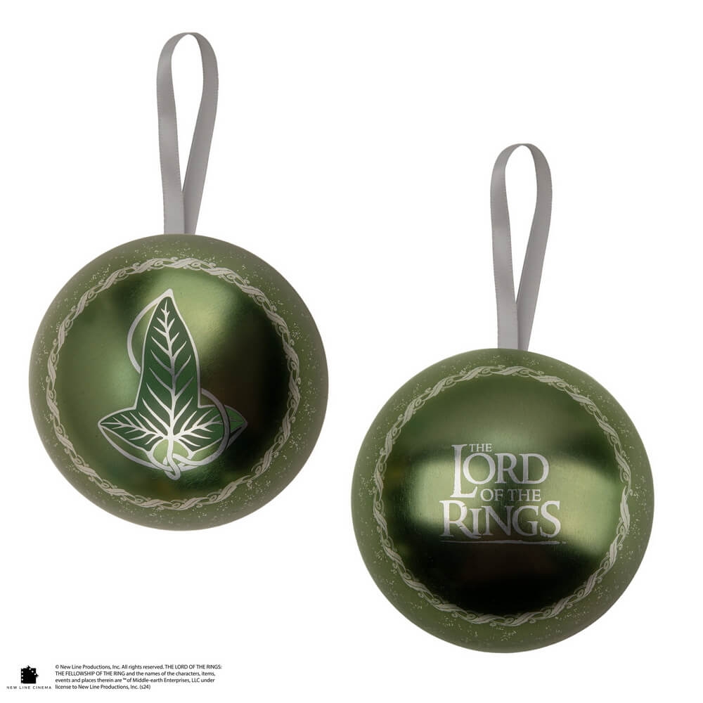 Julgranskula med Leaf of Lorien-brosch - Sagan om Ringen 3 Julgranskula med Leaf of Lorien-brosch - Lord of the Rings