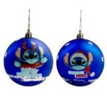 6-pack Lilo & Stitch Julgranskulor Blå (8cm) Disney