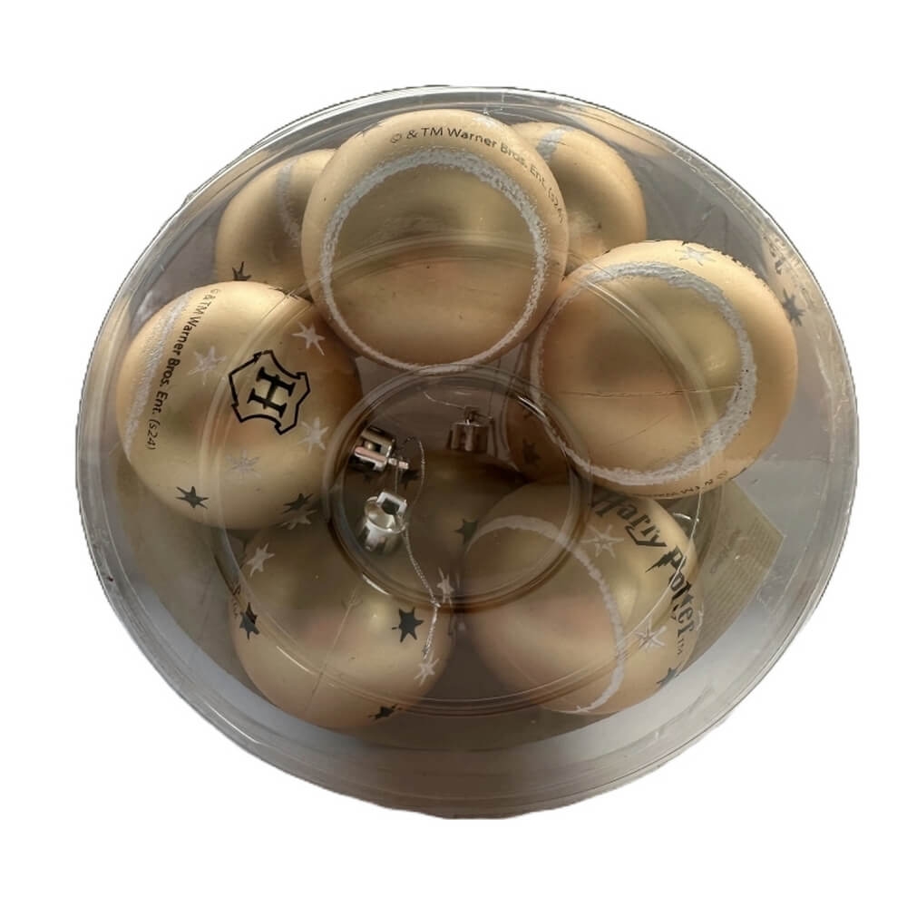 10-pack Julgranskulor Guld (6cm) Harry Potter 3 10-pack Julgranskulor Guld (6cm) Harry Potter