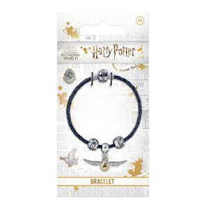 Läderarmband med 3st Berlocker Quidditch - Harry Potter
