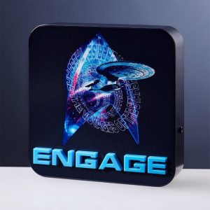 "Engage" Bordslampa / Vägglampa 3D - Star Trek