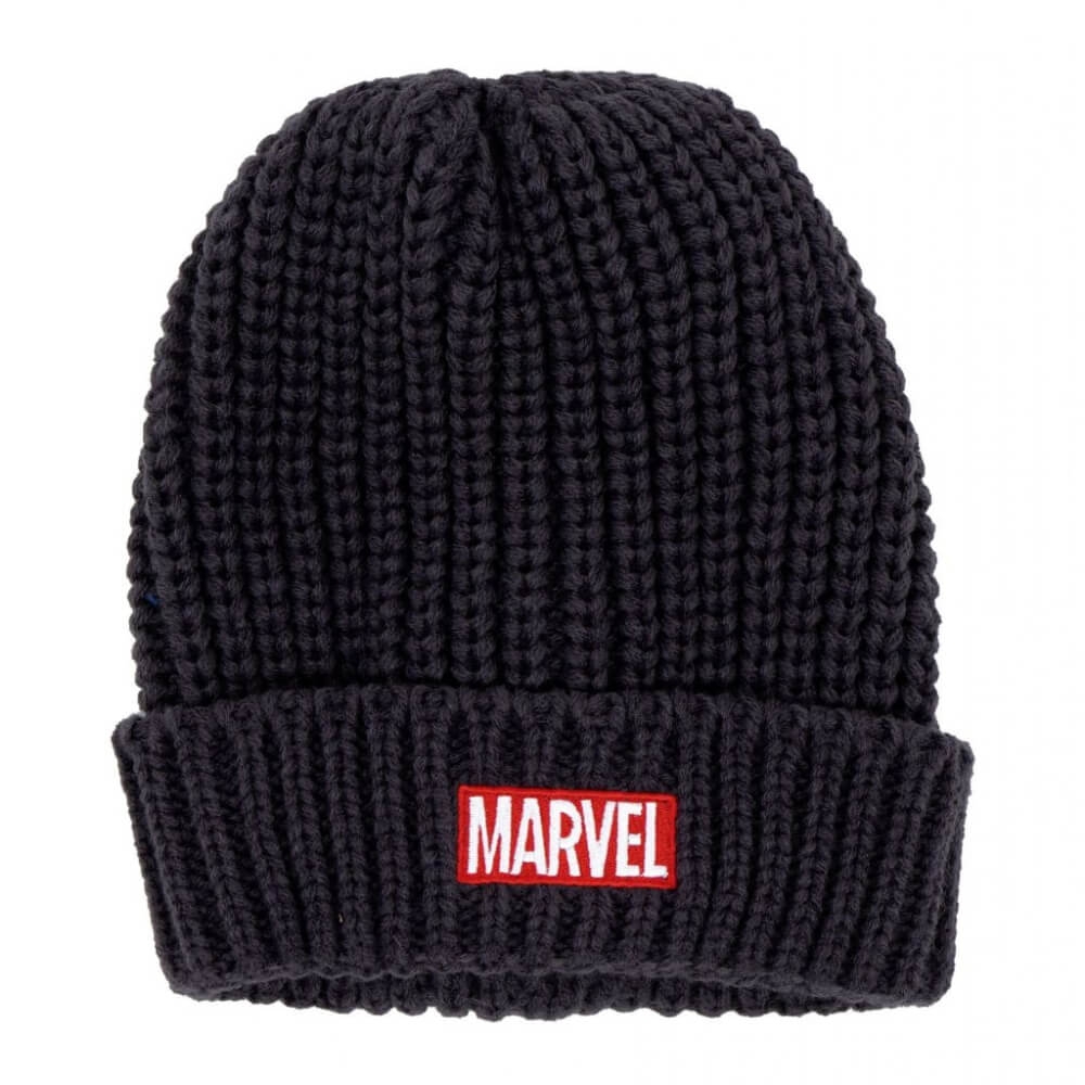 Stickad Mössa Mörkgrå Marvel 1 Stickad Mössa Svart Marvel