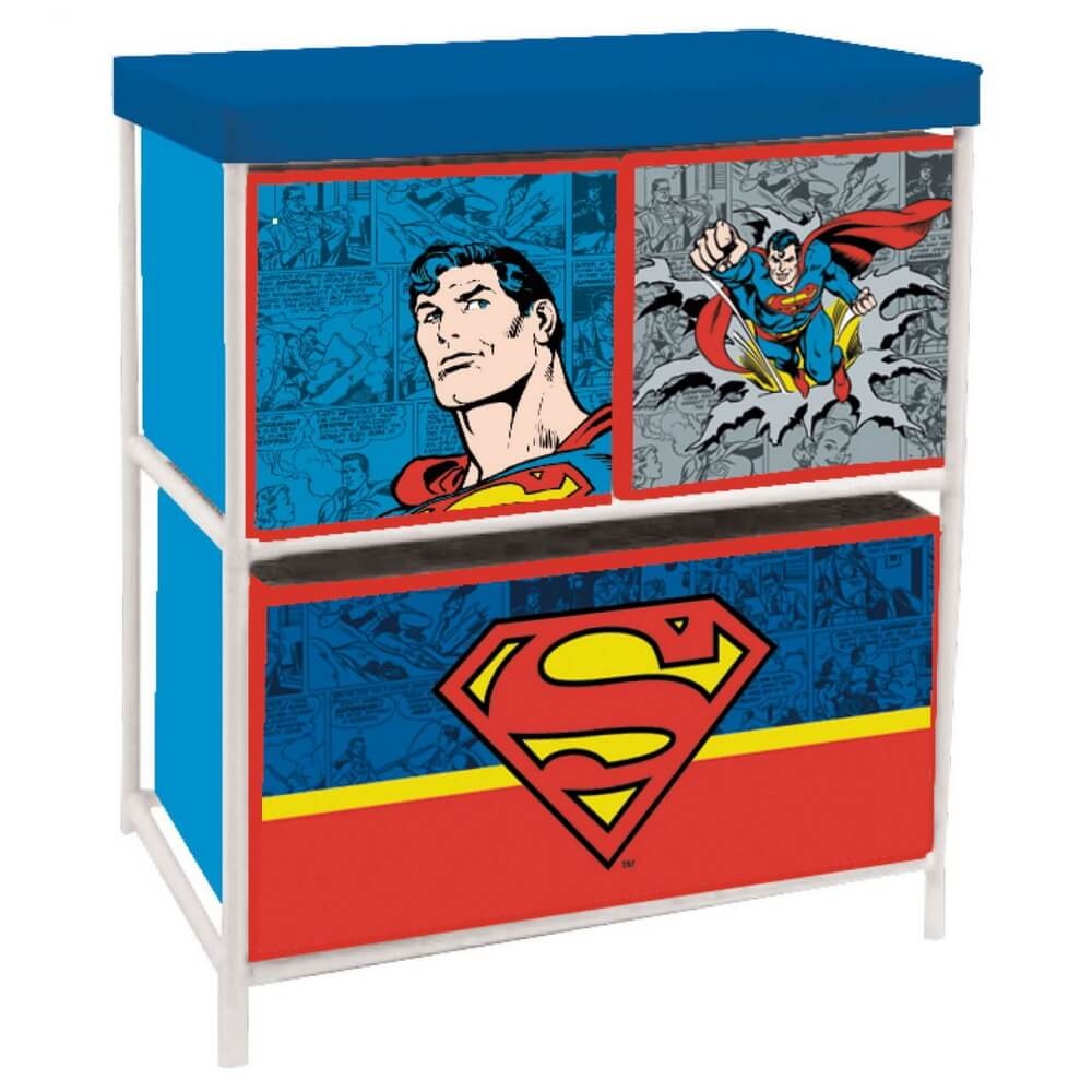 Förvaringshylla med 3 Lådor Superman 1 Förvaringshylla med 3 Lådor Superman