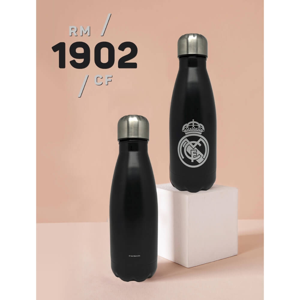 Real Madrid Flaska Rostfritt Stål (550ml) Svart 6 Real Madrid Flaska Rostfritt Stål (550ml) Svart