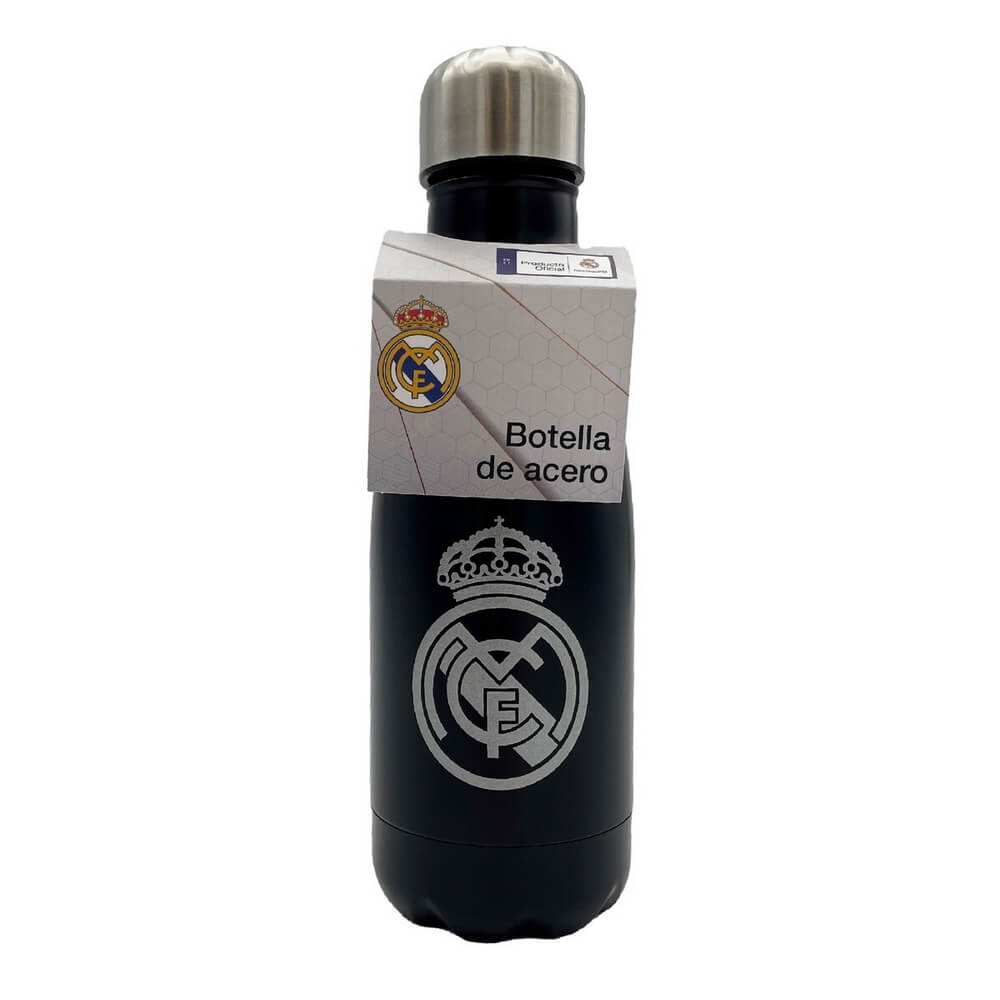 Real Madrid Flaska Rostfritt Stål (550ml) Svart 3 Real Madrid Flaska Rostfritt Stål (550ml) Svart
