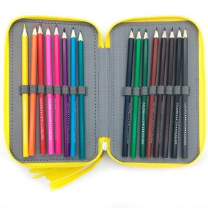 Bluey Filled Triple Pencil Case - Leaves
