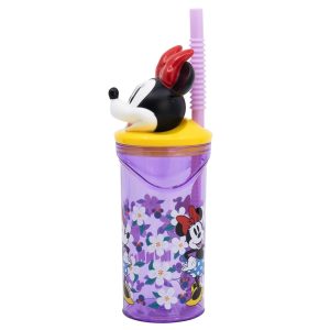 Mimmi Pigg Mugg med Sugrör och 3D-figur 360ml - Disney