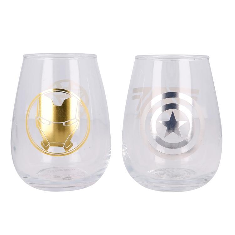 *2:a Sortering* Avengers 2-pack Dricksglas 510ml Marvel 1 *2:a Sortering* Avengers 2-pack Dricksglas 510ml Marvel